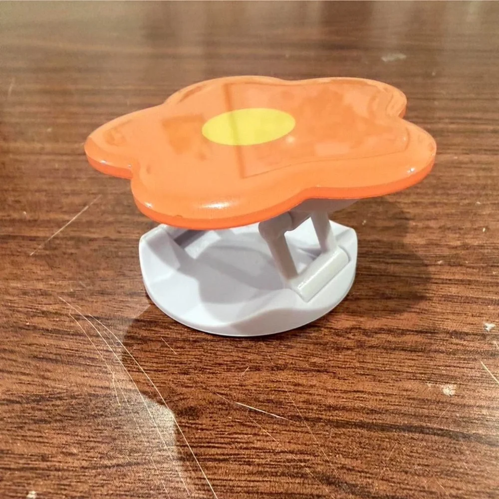 Orange Flower Phone Grip with Yellow Center